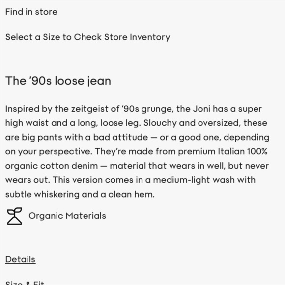 Aritzia Denim Forum Joni High Rise Loose 29L Jeans - Picture 8 of 13